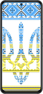Силиконовый чехол Герб - вышиванка желто-голубая для Tecno Spark 30 Pro 4G - 1197u-3895 изображение 
