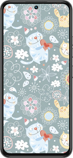 Силиконовый чехол Котята v3 для Tecno Spark 30 Pro 4G - 1223u-3895 изображение 