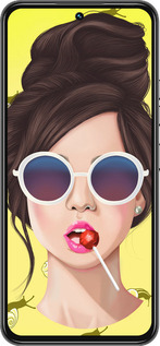 Силиконовый чехол Девушка с чупа-чупсом для Tecno Spark 30 Pro 4G - 3979u-3895 изображение 