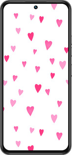 Силиконовый чехол Сердечки 2 для Tecno Spark 30 Pro 4G - 4763u-3895 изображение 