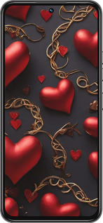 Силиконовый чехол Сердечки для Tecno Spark 30 Pro 4G - 5831u-3895 изображение 
