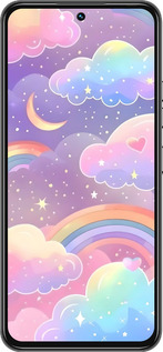 Силиконовый чехол Облака и радуга для Tecno Spark 30 Pro 4G - 6312u-3895 изображение 