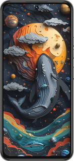 Силиконовый чехол Кит в космосе для Tecno Spark 30 Pro 4G - 6328u-3895 изображение 