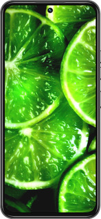 Силіконовий чехол Зелені часточки лимона для Tecno Spark 30 Pro 4G - 852u-3895 изображение 