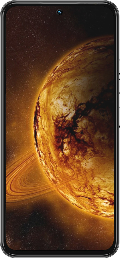 Силиконовый чехол Жёлтый Сатурн для Tecno Spark 30 Pro 4G - 170u-3895 изображение 