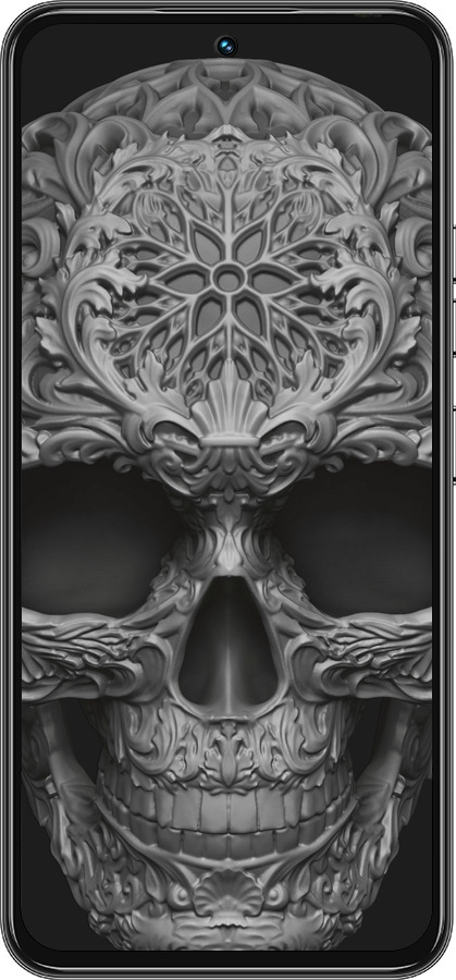 Силіконовий чехол skull-ornament для Tecno Spark 30 Pro 4G - 4101u-3895 изображение 