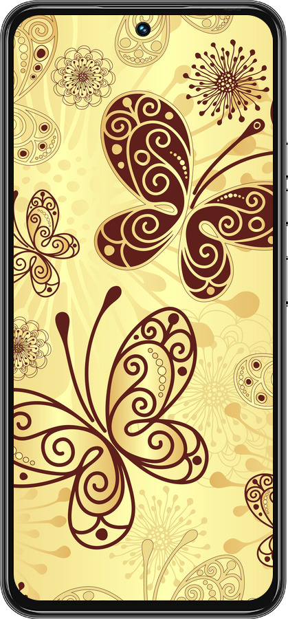 Силиконовый чехол Красивые бабочки для Tecno Spark 30 Pro 4G - 4170u-3895 изображение 