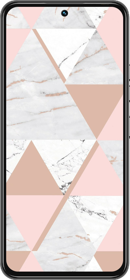 Силиконовый чехол Мраморная симметрия для Tecno Spark 30 Pro 4G - 4344u-3895 изображение 