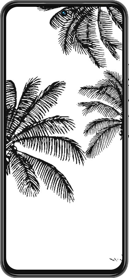 Силиконовый чехол Пальмы1 для Tecno Spark 30 Pro 4G - 4634u-3895 изображение 