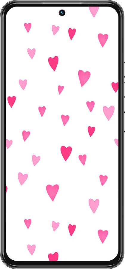 Силиконовый чехол Сердечки 2 для Tecno Spark 30 Pro 4G - 4763u-3895 изображение 