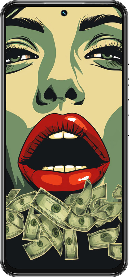 Силиконовый чехол Big money 2 для Tecno Spark 30 Pro 4G - 5668u-3895 изображение 