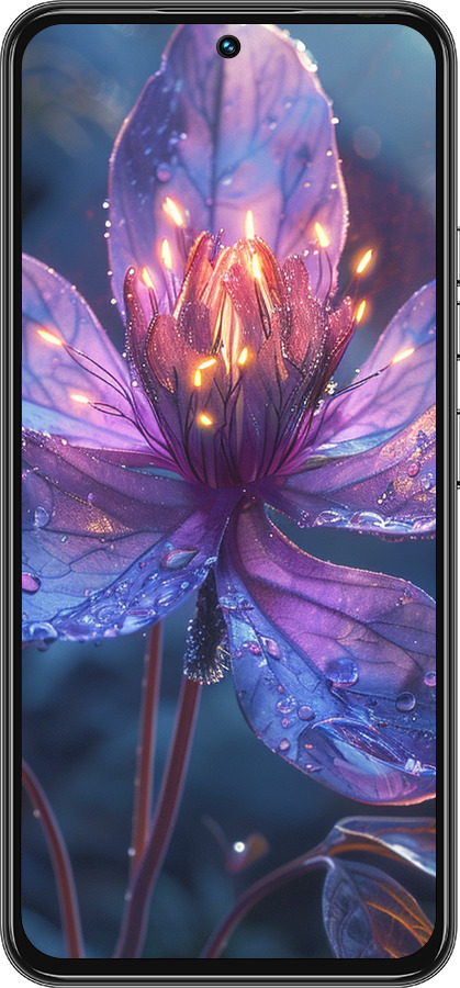 Силиконовый чехол Магический цветок для Tecno Spark 30 Pro 4G - 6038u-3895 изображение 