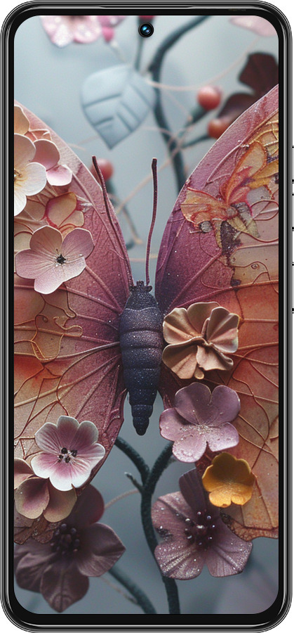 Силиконовый чехол Fairy Butterfly для Tecno Spark 30 Pro 4G - 6048u-3895 изображение 