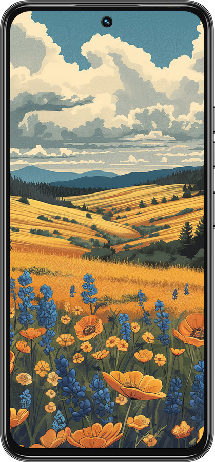 Силиконовый чехол Украинское поле для Tecno Spark 30 Pro 4G - 6082u-3895 изображение 