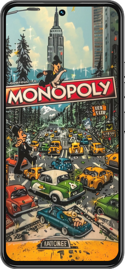 Силиконовый чехол Городской драйв Monopoly для Tecno Spark 30 Pro 4G - 6088u-3895 изображение 