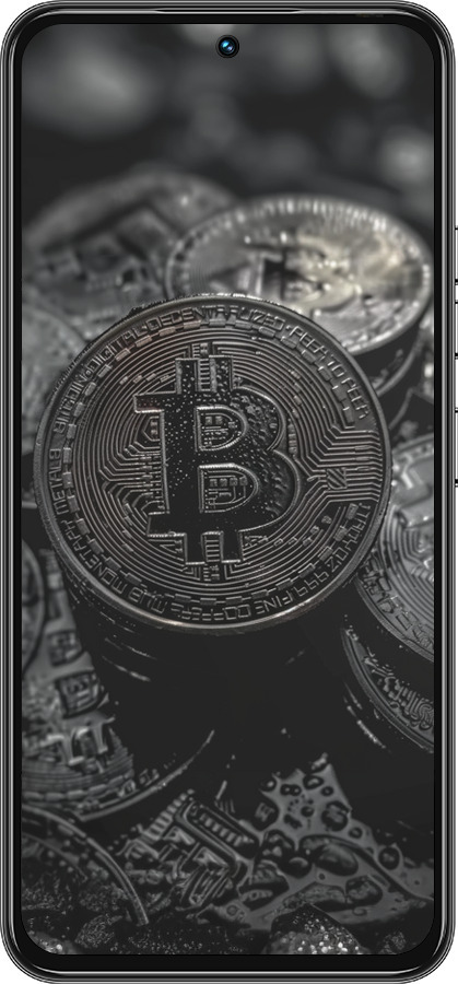 Силиконовый чехол Black Bitcoin для Tecno Spark 30 Pro 4G - 6090u-3895 изображение 