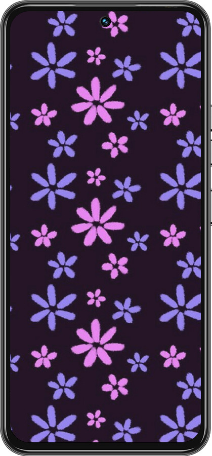 Силиконовый чехол с  цветами для Tecno Spark 30 Pro 4G - 6258u-3895 изображение 