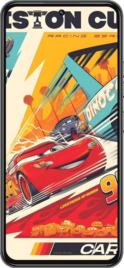 Силиконовый чехол Тачки для Tecno Spark 30 Pro 4G - 6288u-3895 изображение 