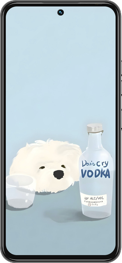 Силіконовий чехол Пес водка для Tecno Spark 30 Pro 4G - 6368u-3895 изображение 