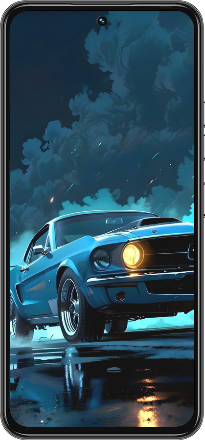 Силіконовий чехол Форд мустанг для Tecno Spark 30 Pro 4G - 6374u-3895 изображение 