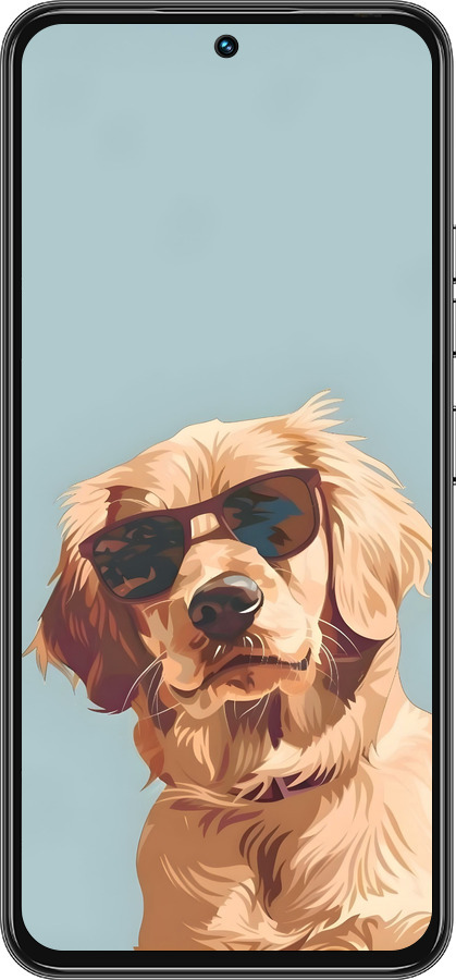 Силіконовий чехол Пес в очках для Tecno Spark 30 Pro 4G - 6381u-3895 изображение 