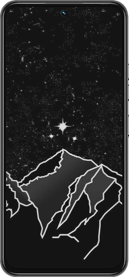 Силиконовый чехол Минималистический горный пейзаж для Tecno Spark 30 Pro 4G - 6438u-3895 изображение 