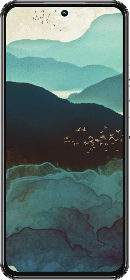 Силиконовый чехол С изображением гор Индиго для Tecno Spark 30 Pro 4G - 6484u-3895 изображение 