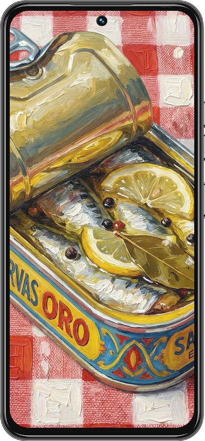 Силіконовий чехол Vintage Sardine Tin Phone для Tecno Spark 30 Pro 4G - 6772u-3895 изображение 