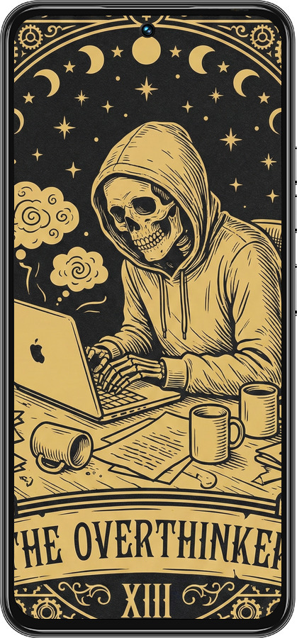 Силиконовый чехол The Overthinker для Tecno Spark 30 Pro 4G - 6774u-3895 изображение 