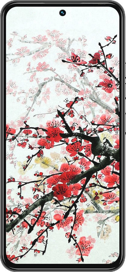 Силіконовий чехол Квітучий кущ для Tecno Spark 30 Pro 4G - 831u-3895 изображение 