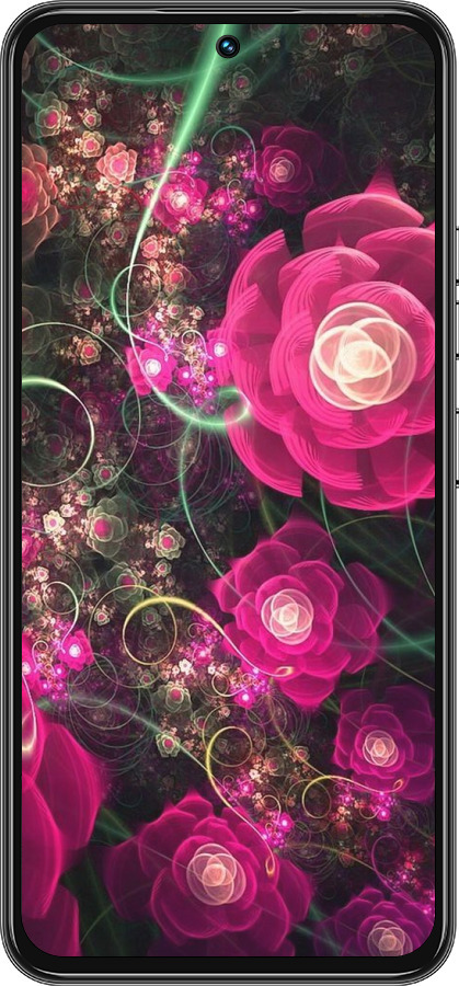 Силіконовий чехол Абстрактні квіти 3 для Tecno Spark 30 Pro 4G - 850u-3895 изображение 