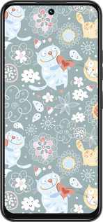 Силиконовый чехол Котята v3 для Tecno Spark 30C - 1223u-3821 изображение 