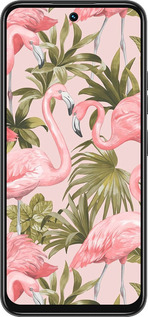 Силиконовый чехол фламинго 2 для Tecno Spark 30C - 4360u-3821 изображение 