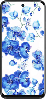 Силиконовый чехол Голубые орхидеи для Tecno Spark 30C - 4406u-3821 изображение 