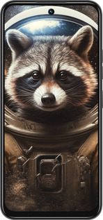 Силиконовый чехол Raccoon austronaut для Tecno Spark 30C - 5581u-3821 изображение 