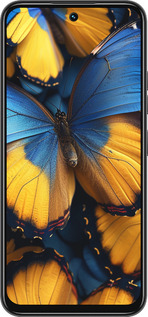 Силиконовый чехол Желто-голубые бабочки для Tecno Spark 30C - 6046u-3821 изображение 