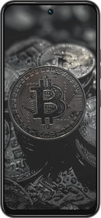Силіконовий чехол Black Bitcoin для Tecno Spark 30C - 6090u-3821 изображение 