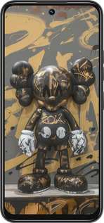 Силиконовый чехол Bronze kaws для Tecno Spark 30C - 6097u-3821 изображение 