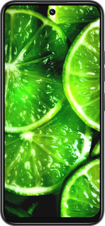 Силіконовий чехол Зелені часточки лимона для Tecno Spark 30C - 852u-3821 изображение 