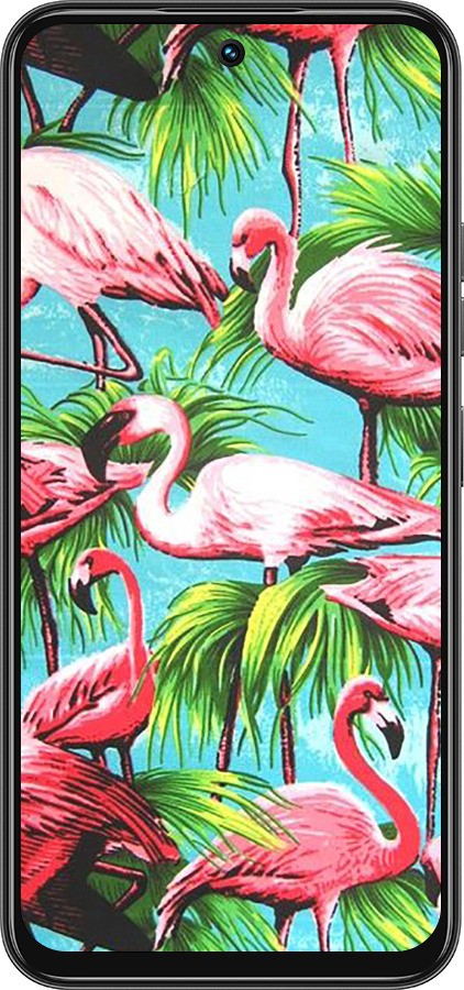 Силіконовий чехол Tropical background для Tecno Spark 30C - 4016u-3821 изображение 