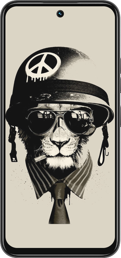 Силиконовый чехол tattoo soldier для Tecno Spark 30C - 4165u-3821 изображение 