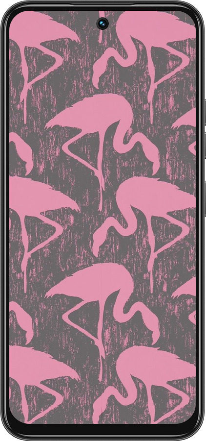 Силиконовый чехол Vintage-Flamingos для Tecno Spark 30C - 4171u-3821 изображение 