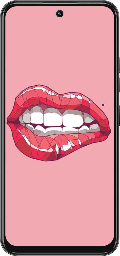 Силиконовый чехол Sexy lips для Tecno Spark 30C - 4174u-3821 изображение 