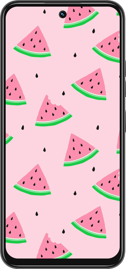 Силиконовый чехол Розовый арбуз для Tecno Spark 30C - 4314u-3821 изображение 