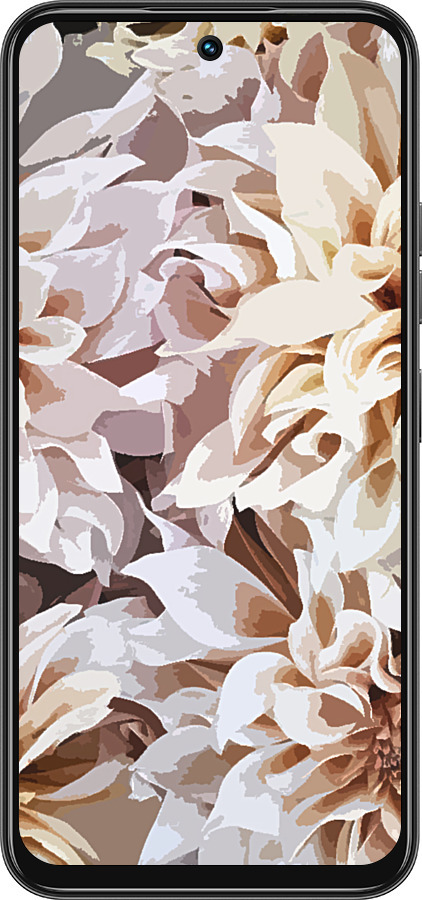 Силиконовый чехол пионы акварелью для Tecno Spark 30C - 4376u-3821 изображение 