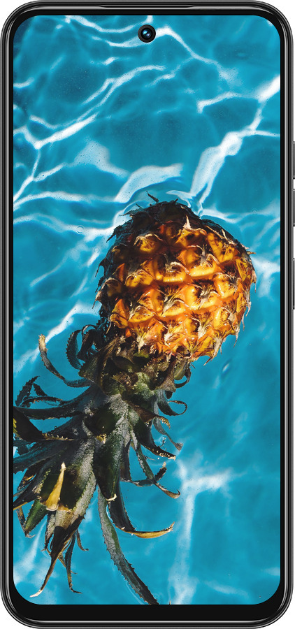 Силіконовий чехол Ананас на воді для Tecno Spark 30C - 4384u-3821 изображение 