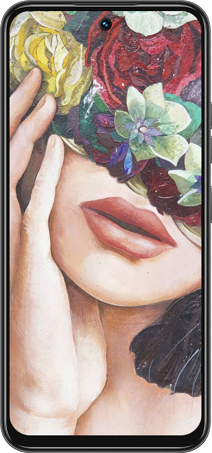 Силиконовый чехол Head Flower для Tecno Spark 30C - 4460u-3821 изображение 