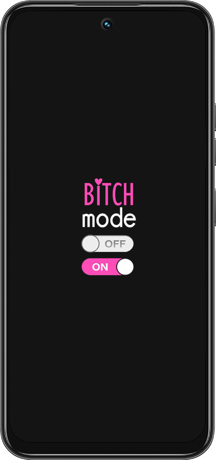 Силиконовый чехол Bitch mode для Tecno Spark 30C - 4548u-3821 изображение 