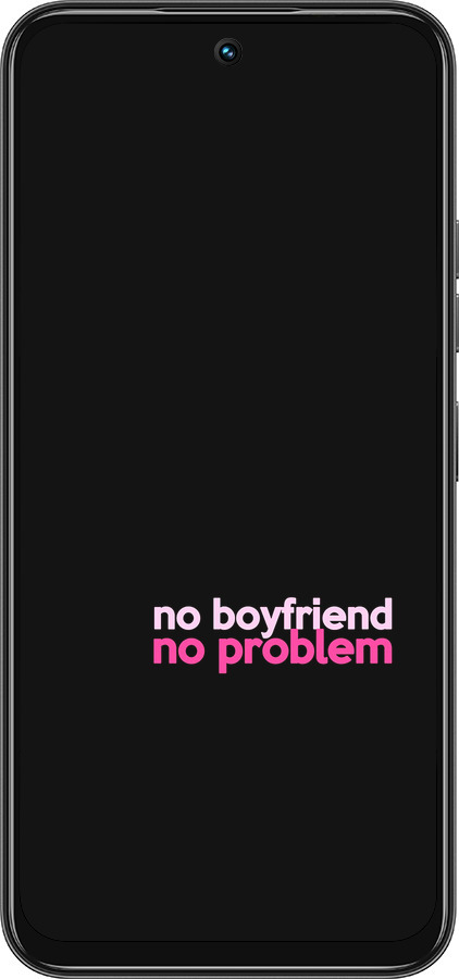 Силиконовый чехол no boyfriend no problem для Tecno Spark 30C - 4549u-3821 изображение 