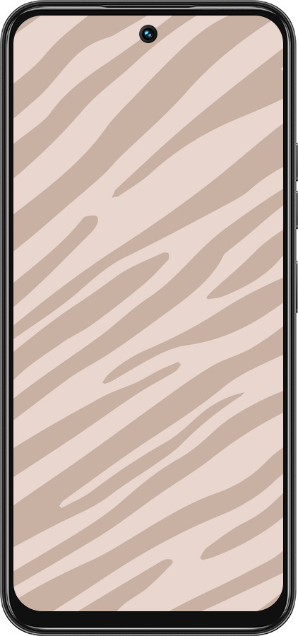 Силиконовый чехол Зебра беж для Tecno Spark 30C - 4875u-3821 изображение 